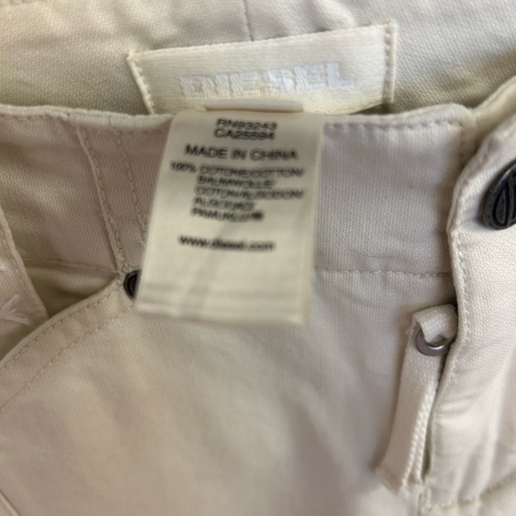 Diesel sz28 Y2K Cream Straight-Leg jeans in excellent used condition low rise - Picture 8 of 14